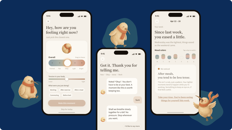 Screens des Pace-Prototyps